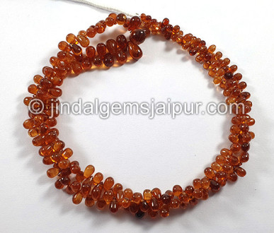 Mandarin Garnet Smooth Drops Shape Beads Mandarin Garnet Smooth Drops Shape Beads