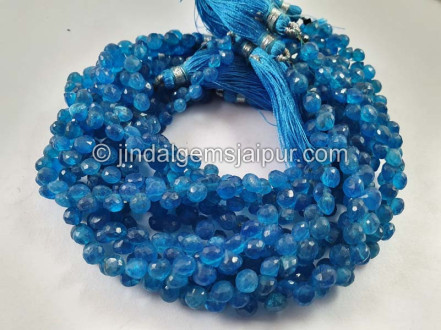Neon Apatite Faceted Onion Beads Neon Apatite Faceted Onion Beads