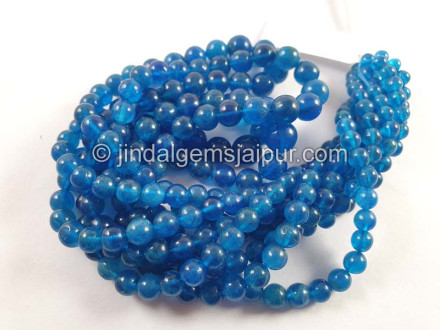 Neon Apatite Smooth Round Beads Neon Apatite Smooth Round Beads