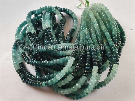 Grandidierite Big Faceted Roundelle Beads Grandidierite Big Faceted Roundelle Beads