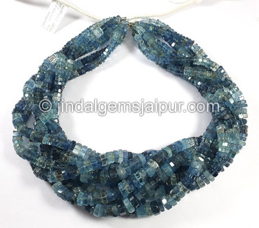 Santa Maria Aquamarine Cut Bolt Shape Beads Santa Maria Aquamarine Cut Bolt Shape Beads