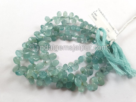 Paraiba Blue Grandidierite Smooth Pear Beads Paraiba Blue Grandidierite Smooth Pear Beads