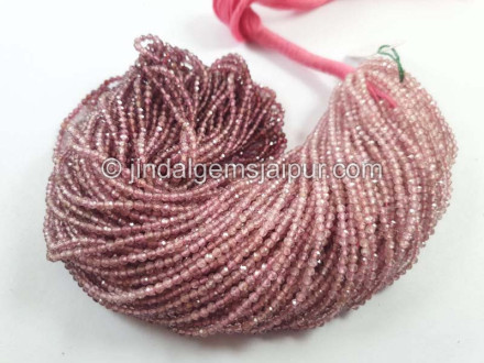 Light Pink Spinel Shaded Micro Cut Beads Light Pink Spinel Shaded Micro Cut Beads