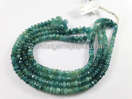 Grandidierite Faceted Roundelle Shape Beads Grandidierite Faceted Roundelle Shape Beads