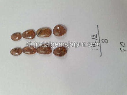 Andalusite  Rose Cut Slices Andalusite  Rose Cut Slices