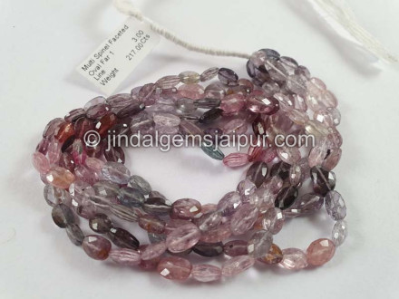 Multi Spinal Faceted Oval Beads Multi Spinal Faceted Oval Beads