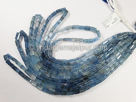 Santa Maria Aquamarine Cut Pipe Shape Beads Santa Maria Aquamarine Cut Pipe Shape Beads