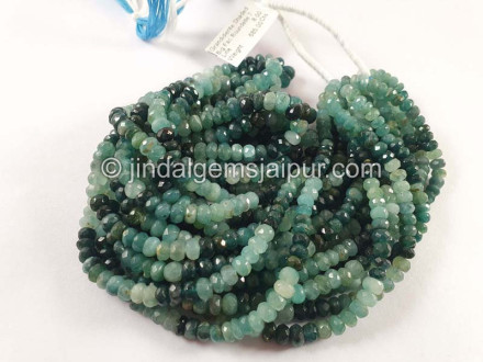 Grandidierite Shaded Big Faceted Roundelle Beads Grandidierite Shaded Big Faceted Roundelle Beads