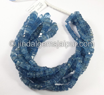 Santa Maria Aquamarine Cut Bolt Shape Beads Santa Maria Aquamarine Cut Bolt Shape Beads