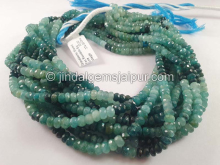 Grandidierite Faceted Roundelle Shape Beads Grandidierite Faceted Roundelle Shape Beads