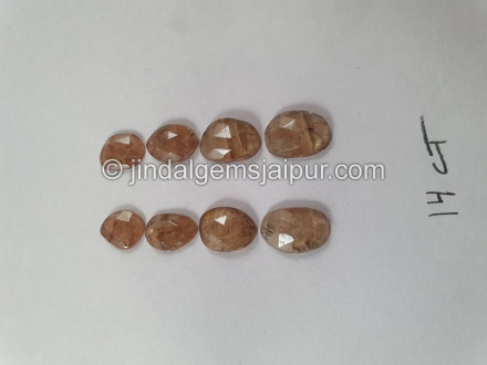 Andalusite  Rose Cut Slices Andalusite  Rose Cut Slices