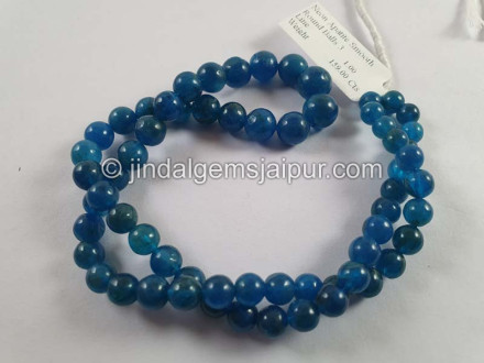 Neon Apatite Smooth Round Beads Neon Apatite Smooth Round Beads