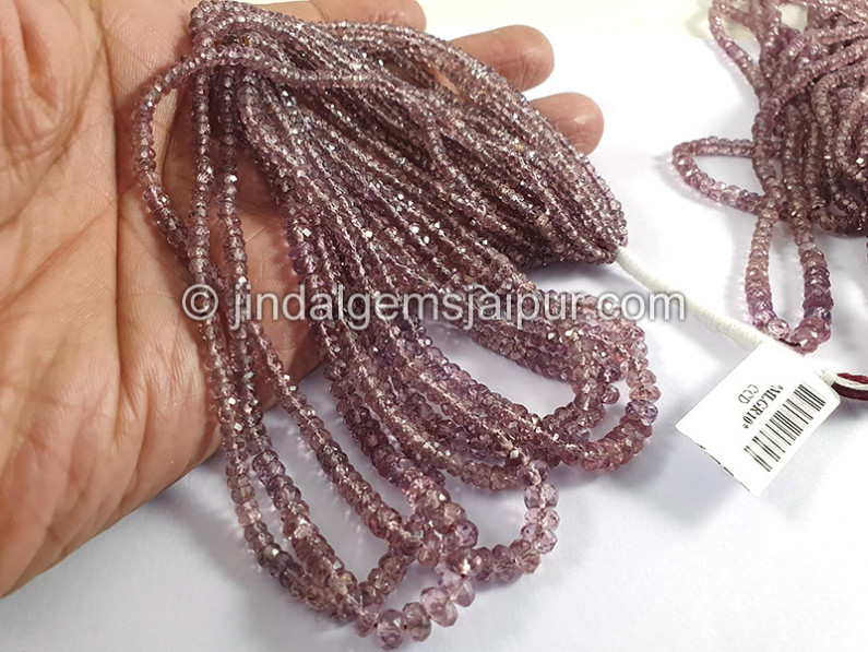 Malaya Garnet Faceted Roundelle Shape Beads