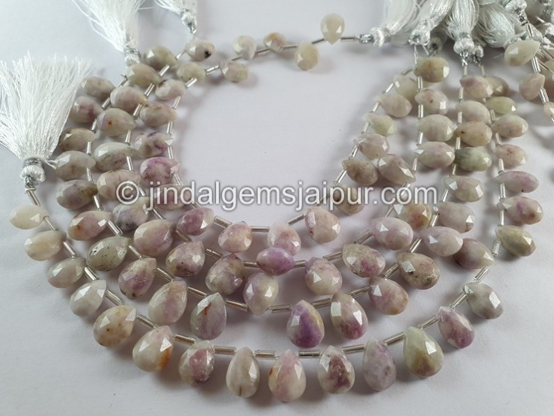 Hackmanite Faceted Pear Beads