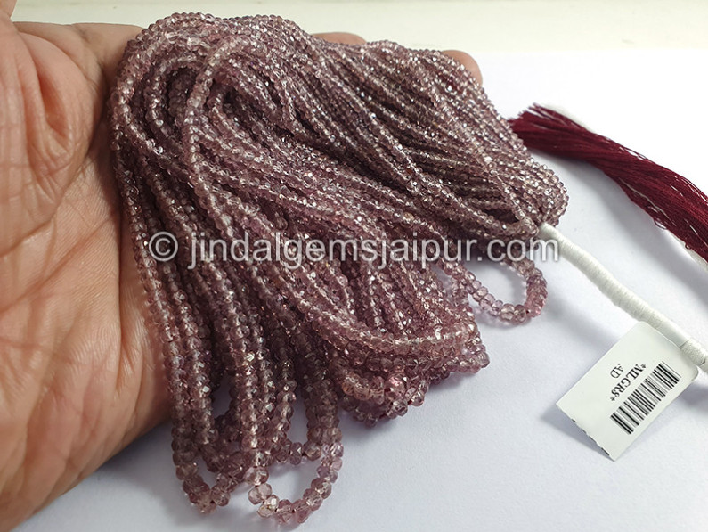 Malaya Garnet Faceted Roundelle Shape Beads