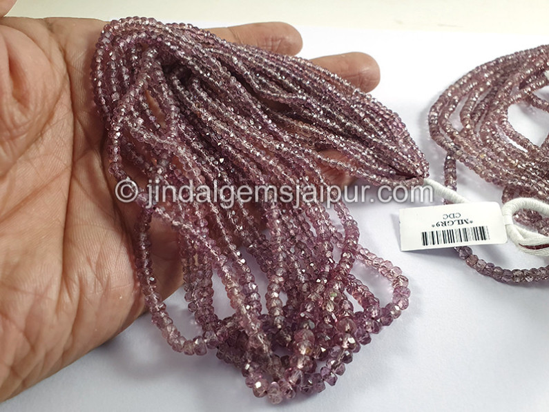 Malaya Garnet Faceted Roundelle Shape Beads