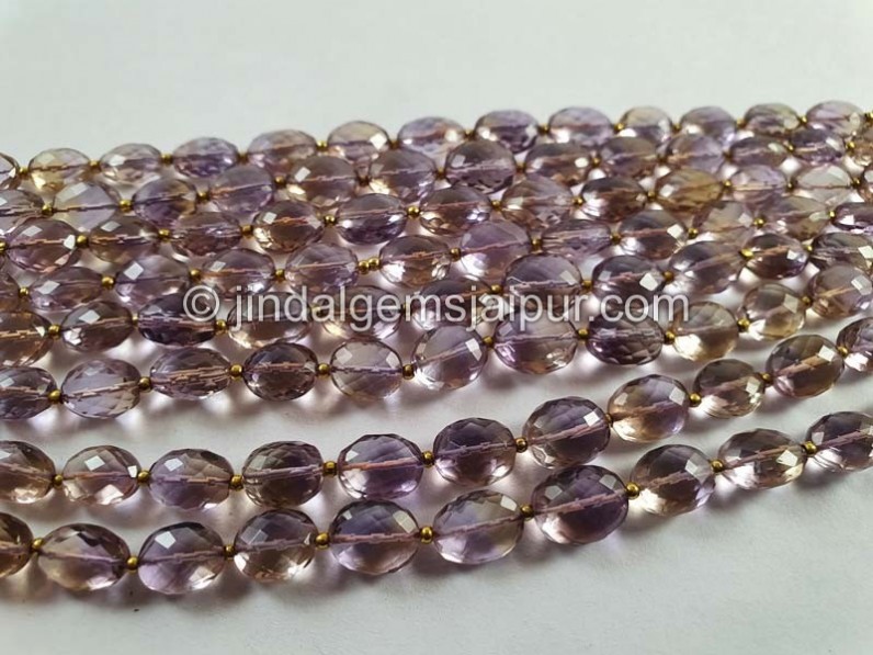 Ametrine Micro Cut Oval Beads