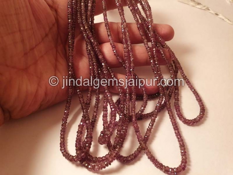 Colour Change Garnet Faceted Roundelle Beads