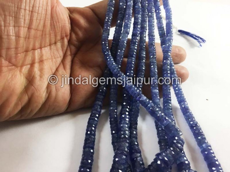 Tanzanite Far Faceted Tyre Beads