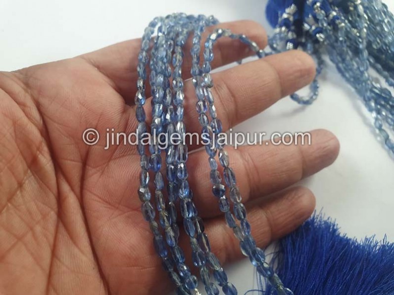 Blue Kyanite Faceted Nugget Beads