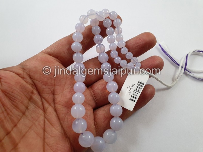 Scorolite Or Lavender Quartz Far Smooth Round Beads