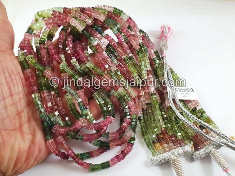 Tourmaline Step Cut Bolt Shape Beads