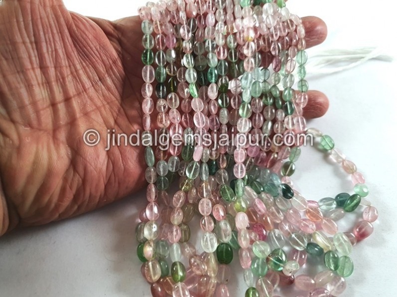 Afghan Tourmaline Smooth Oval Beads