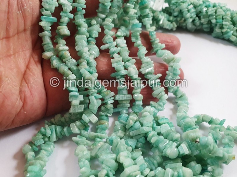 Amazonite Smooth Chips Beads