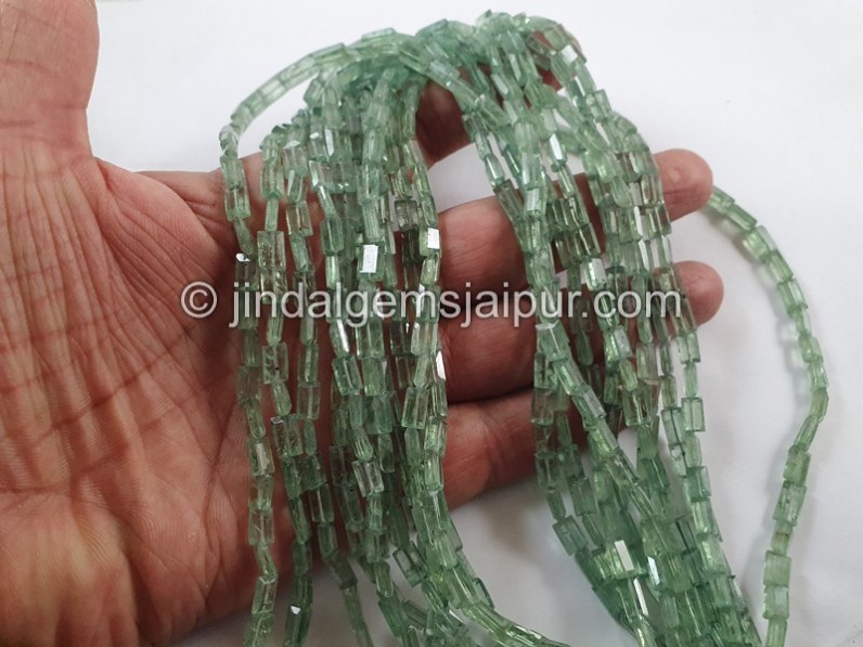 Mint Kyanite Step Cut Chicklet Beads