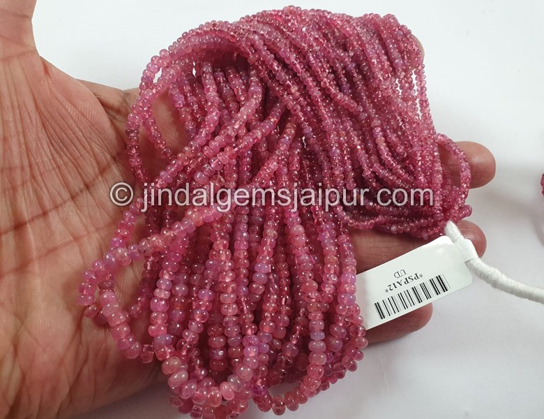 Red Spinel Smooth Roundelle Beads