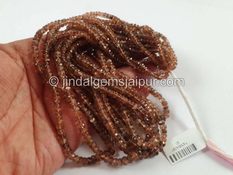 Andalusite Faceted Roundelle Beads