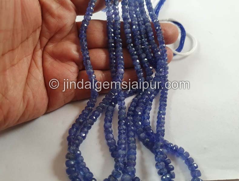 Tanzanite Faceted Roundelle Beads