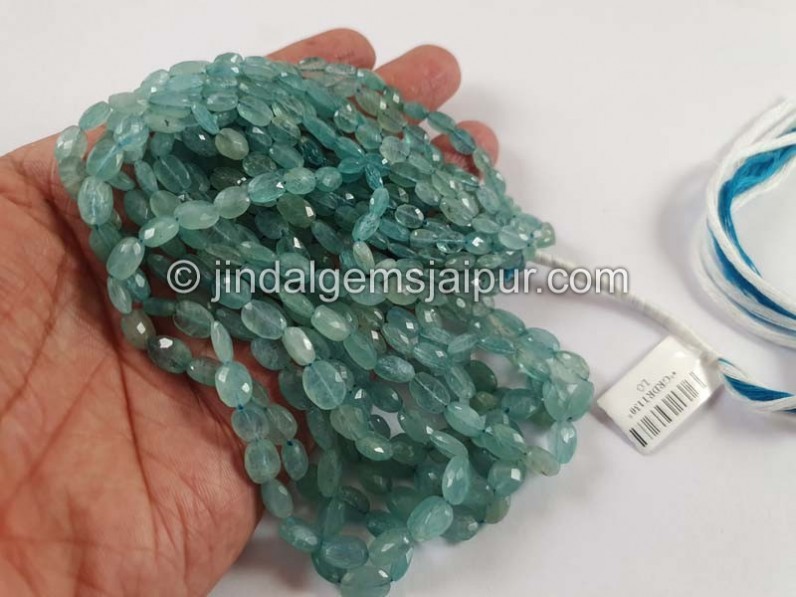 Grandidierite Faceted Oval Beads