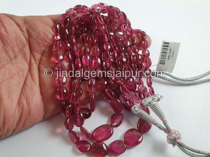 Rubellite Tourmaline Smooth Nuggets Beads