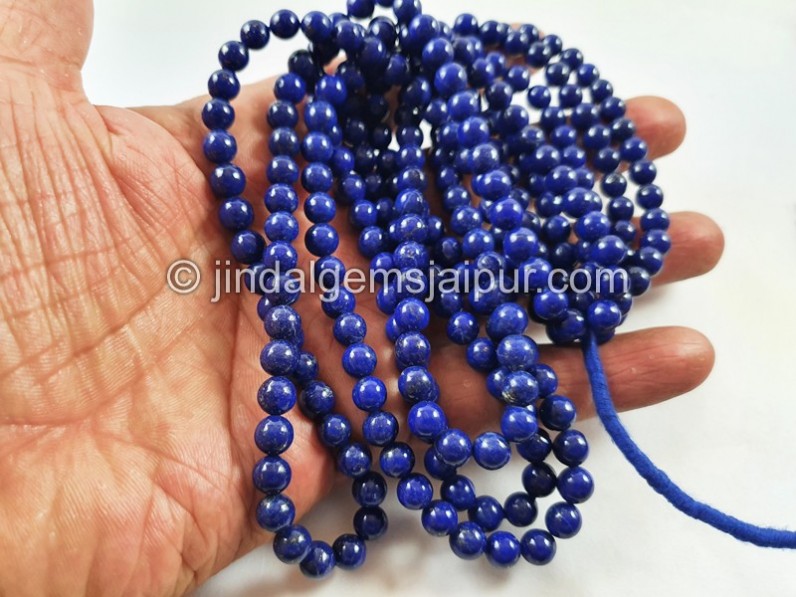 Lapis Smooth Round Beads