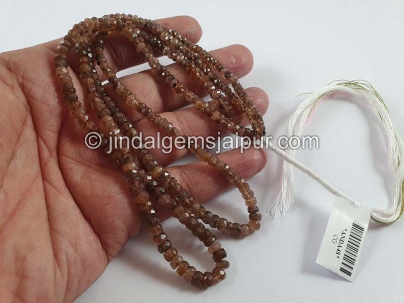 Andalusite Faceted Roundelle Beads