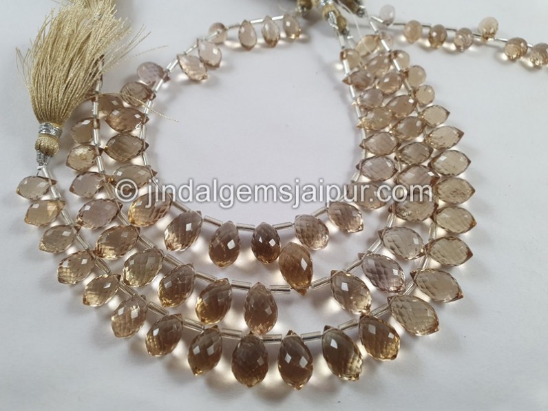 Champagne Citrine Faceted Chandelier Drops Beads