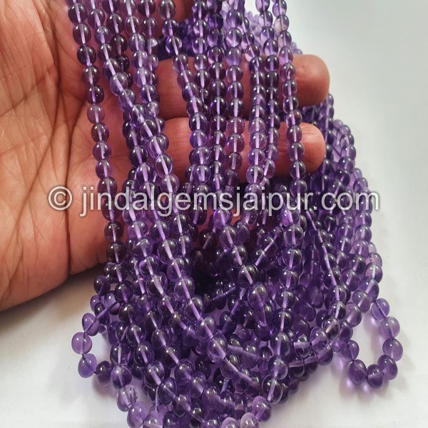 Amethyst Big Smooth Roundelle Beads