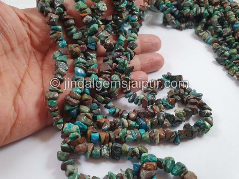 Chrysocolla Smooth Chips Beads