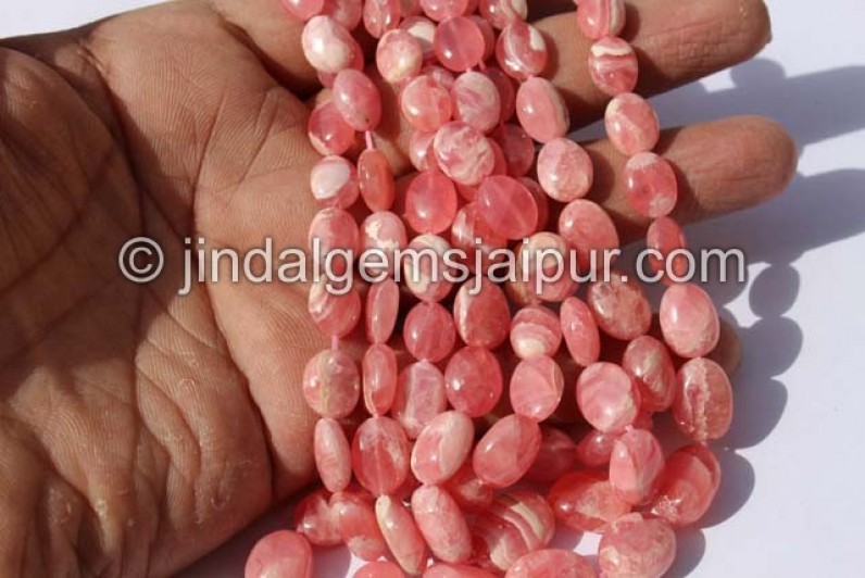 Rhodochrosite Smooth Oval Beads