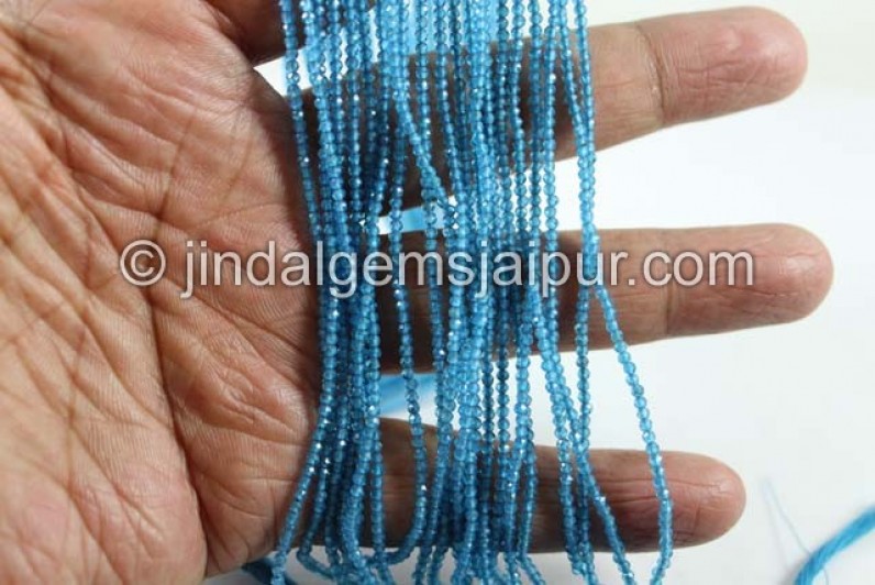 Neon Blue Apatite Micro Cut Beads Beads