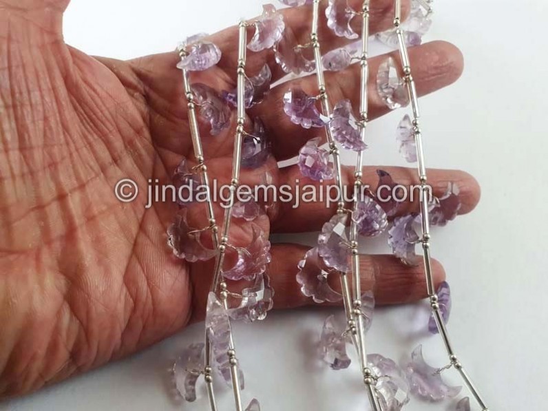 Pink Amethyst Faceted Eagle Beads