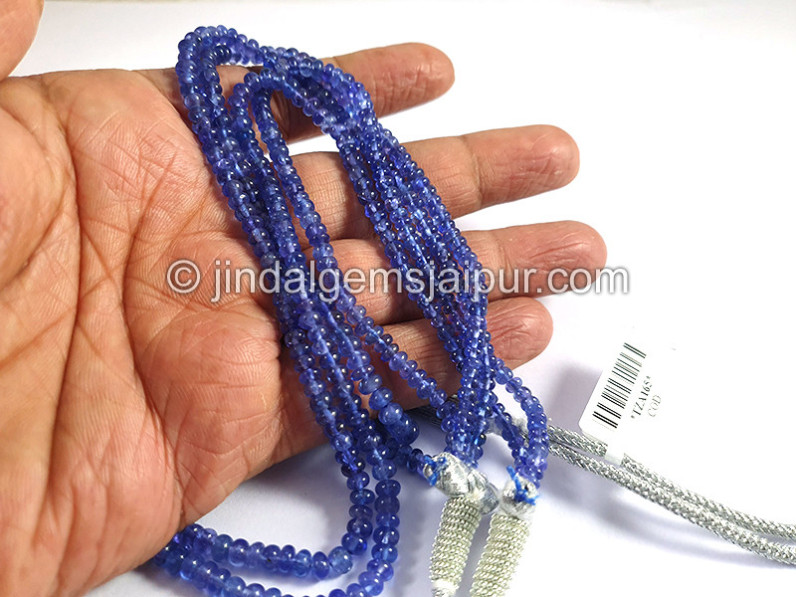 Tanzanite Smooth Roundelle Shape Beads