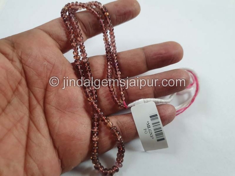 Malaya Garnet Smooth Roundelle Beads