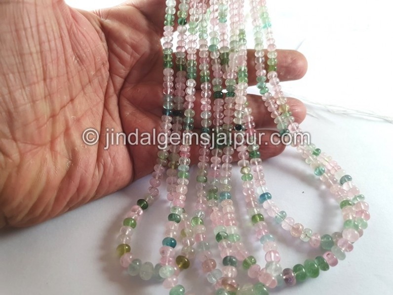 Afghan Tourmaline Smooth Roundelle Beads