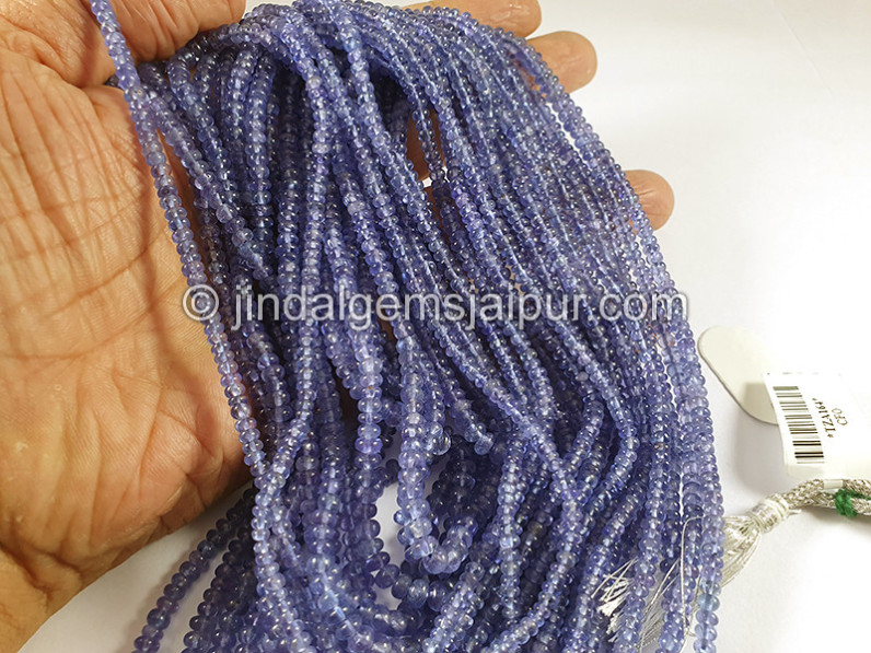 Tanzanite Smooth Roundelle Shape Beads