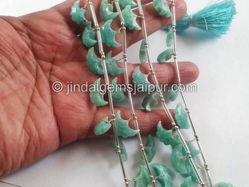 Amazonite Faceted Eagle Beads