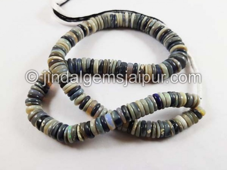 Australian Opal Smooth Tyre Beads