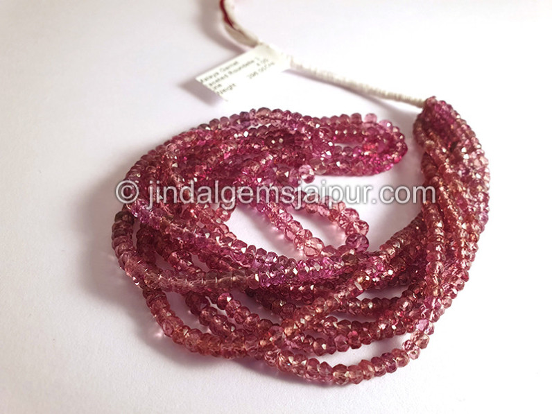 Malaya Garnet Faceted Roundelle Shape Beads