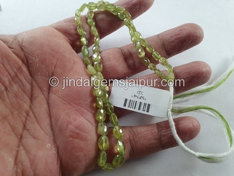 Sphene Faceted Oval Beads